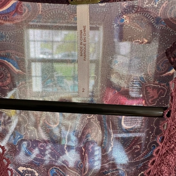 Free people purple paisley mini dress - Picture 3 of 3